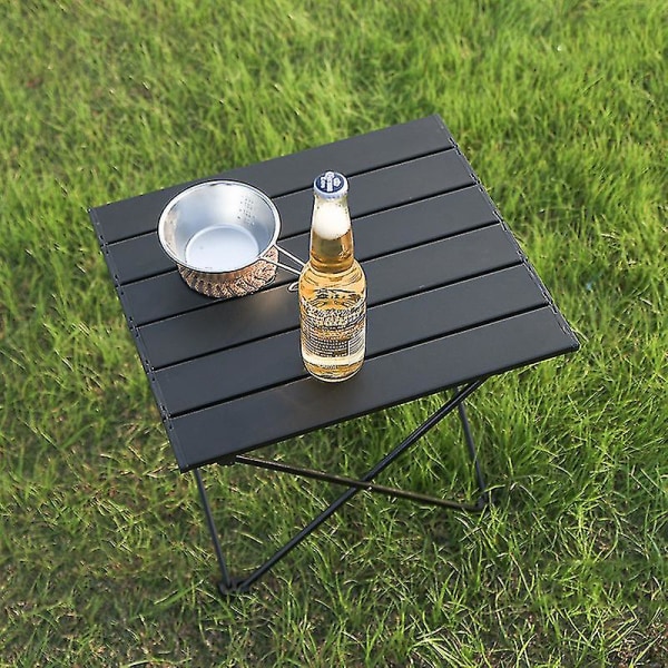 Hopfällbart campingbord i aluminiumlegering, lätt, för camping, picknick, litet utomhusbord för utomhusutrustning