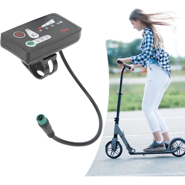 Elektrisk Cykeldisplay, 24V 36V 48V, Elektrisk Cykel LED Strömdisplaypanel Elektrisk Cykelmodifiering