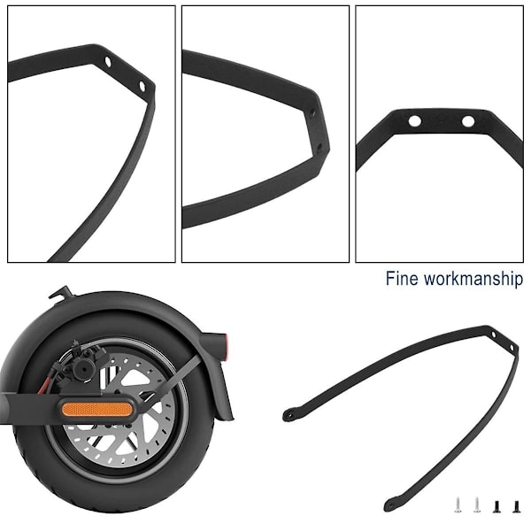 Fäste för 4 Mi4 Pro Elektrisk Scooter Bakre Hjul Stänkskärm Fäste Fäste med Skruvar Ersättning