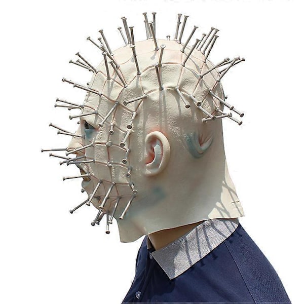 Halloween kreativ Hellraiser maske horror spøgelsesjagt hoveddækning neglemaske