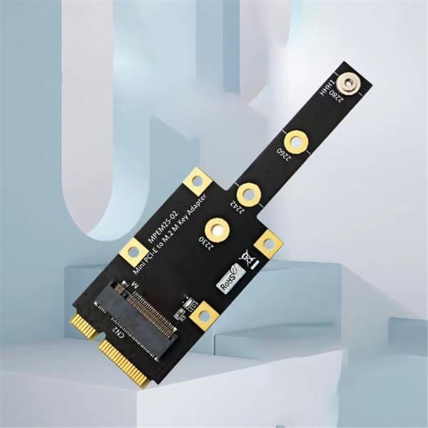 NVME SSD til MINI PCI-E Adapterkort M.2 NGFF NVME KEY M til MINI PCIE Multifunksjonsmodul