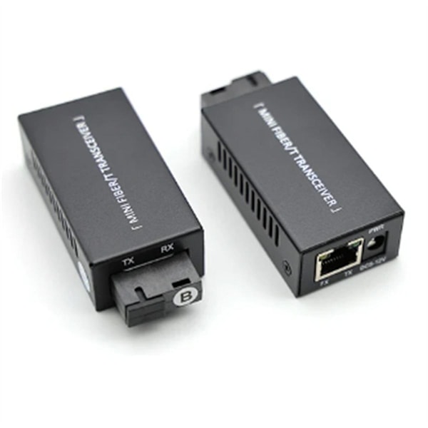 1 Par Gigabit 100/1000M A/B SC Ethernet Fiber Switch Media Converter RJ45 Optisk Transceiver 20KM Fibra Switch