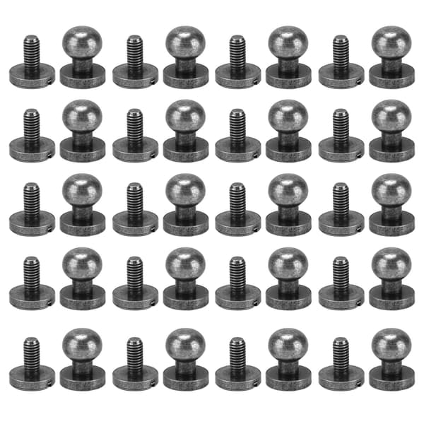 Messing runde nittehovedskruer søm til bagage smykker håndværk hardware, 7x6mm
