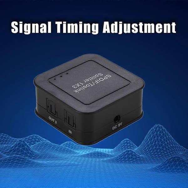 13 Optisk Splitter Stöder LPCM2.0/DTS/DOLBY-AC3 Ljudformat Utgångsavstånd upp till 40m