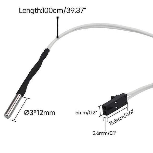 450 Graders Høytemperatursensor Termistor for Prusa i3 MK3S 3D-printer
