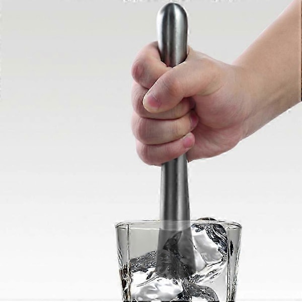 Caipirinha muddler Cocktail bar muddler rustfrit stål 20,5 cm