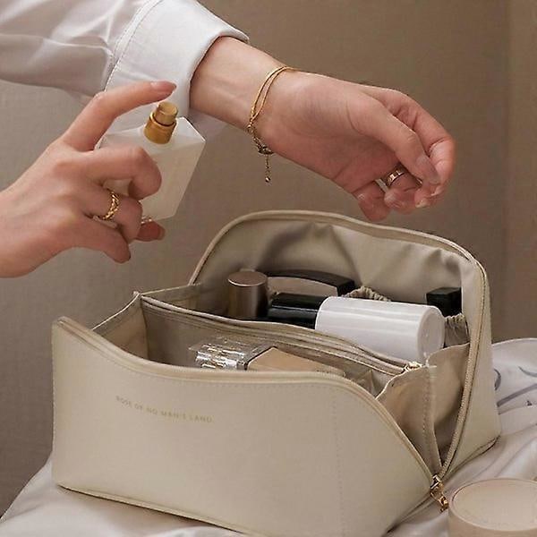 Sminkväska / Toalettväska / Sminkförvaring - Sminkväska Beige