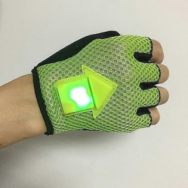 BIKIGHT Gravity Sensor Blinklys Cykelhandsker LED Lys Automatisk Induktion Advarsel til Cykling Løbetur