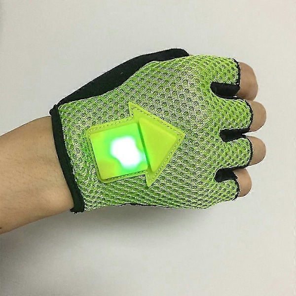 BIKIGHT Gravity Sensor Blinklys Sykkelhansker LED Lys Automatisk Induksjonsvarsling for Sykling Løping