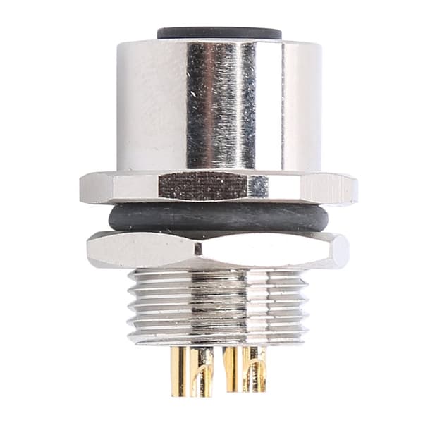 M12 Waterproof Connector - Front Mount Socket