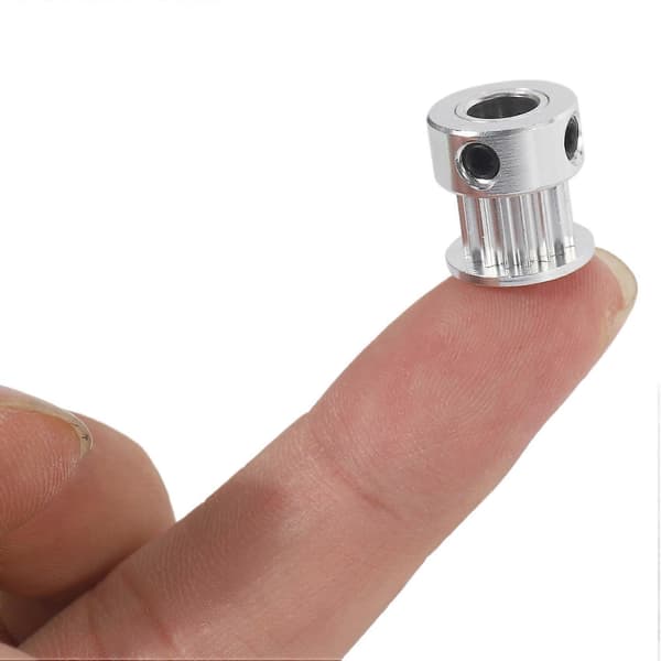 Aluminium GT2 16 Tenner 6mm Boring Tannrem Skive Flens Synkront Hjul for 3D-skriver