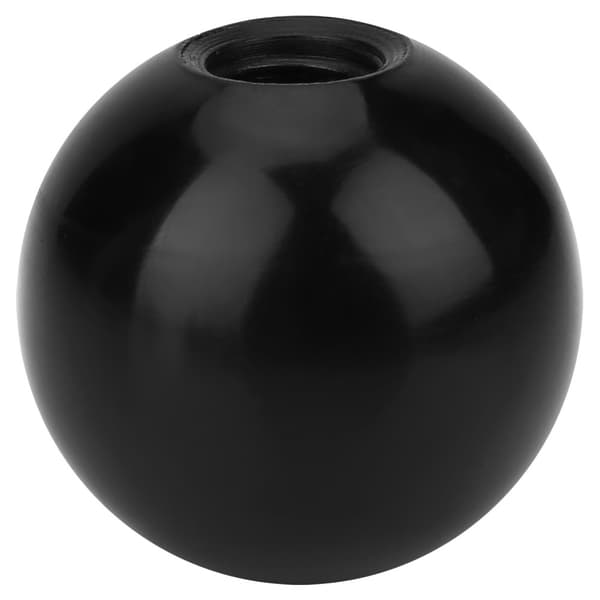 Black M12 Threaded 40mm Round Handle Ball Knob (6 Pcs) for Machine Tools