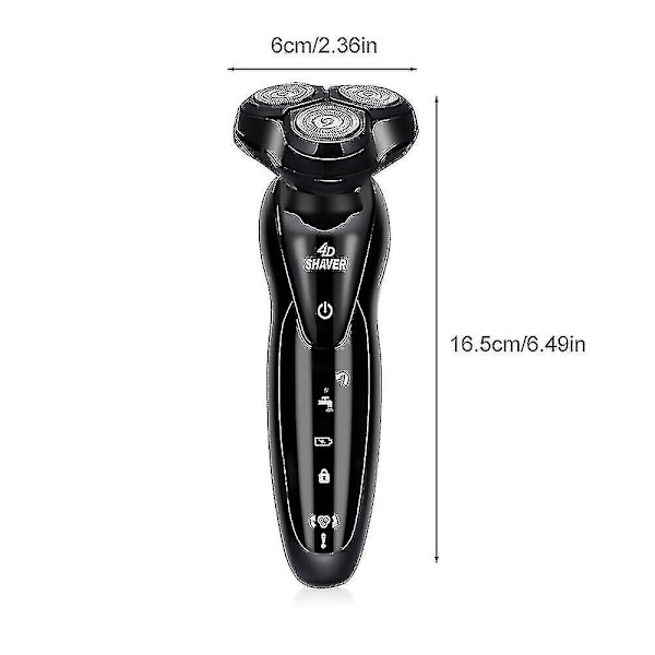 Ny 9001 elektrisk barbermaskine multifunktionel 4D flydende elektrisk barbermaskine mænds tre-hoved barbermaskine skæg barbermaskine