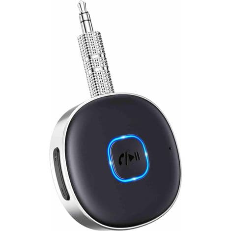 Auton Bluetooth-vastaanotin, Bluetooth 5.3 Jack -adapteri, Bluetooth-handsfree-vastaanotin, kaksoisyhteys