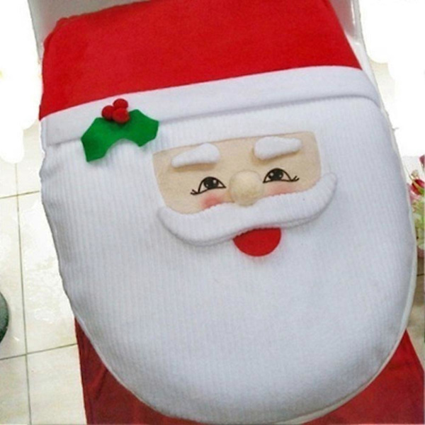 Tomte Toalettlock Tomte Toalettlock + Golvmatta + Vattenbehållare + Pappershållare (Gammalt Toalettlock för Äldre)