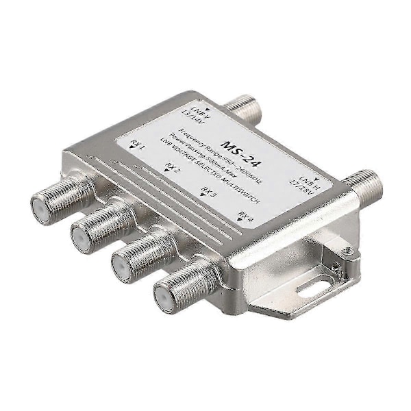 2 Inn 4 Ut Diseqc 4x2 Bryter Satellittsignal Multiswitch Lnb Spenning 950-24000mhz For Tv-Mottaker