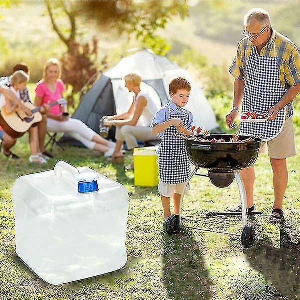 Vinterkampagne, 20l Sammenklappelig Vanddunk - Foldbar Dunk Drikkevand Drikkevandsdunk Vanddunk Vanddunk Vanddunk