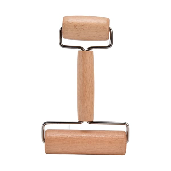 Dough Roller with Covering Technology, External Polishing, Comfortable Grip, Wood Material, Pizza Roller