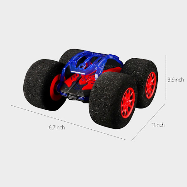 RC-auto Sponge-pyörät, 360 asteen kiertotemput, kaatuminen, lasten lelut pojille ja tytöille syntymäpäiväksi