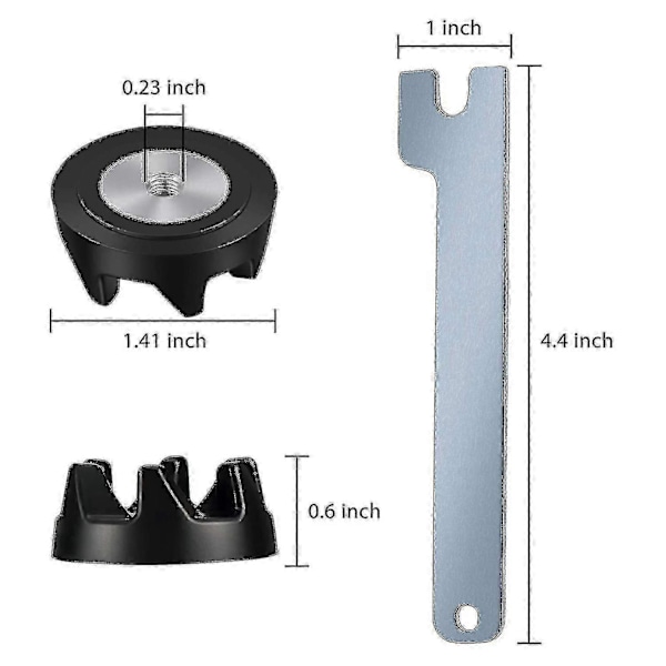 KitchenAid Blenderin kytkimen varaosat (6 kpl) - 9704230 Blenderin kytkin ja 1 jakoavain s202