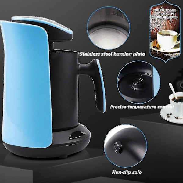 1mor 600w Automatisk Tyrkisk Kaffemaskine Elektrisk Kaffekande Fødevaregodkendt