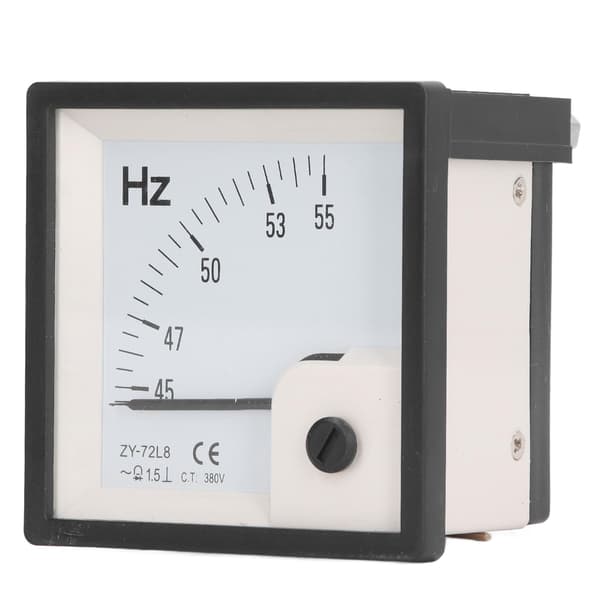 AC Frequency Meter 45 to 55Hz 1.5 Class Accuracy 72x72mm Panel Frequency Tester AC380V