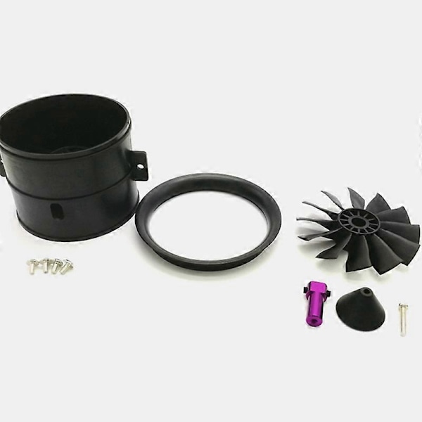 POWERFUN 70mm 12 Blader Kanalvifte EDF Enhet med 4S 3400KV Børsteløs Motor for RC Fly