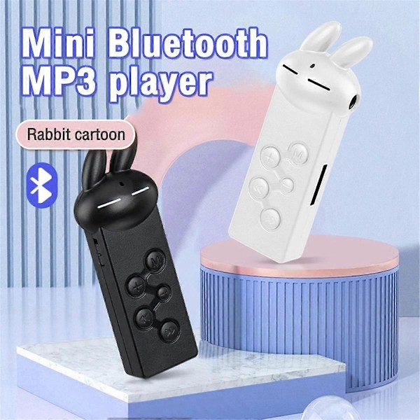 Bluetooth 5.0 MP3-spiller Bunny Mini MP3-spiller Støtter TF-kort Bærbar Sport Løping Musikk Per