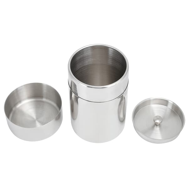 Portable 304 Stainless Steel Sealed Tea Leaf Storage Jar Coffee Bean Container S Size 400ml