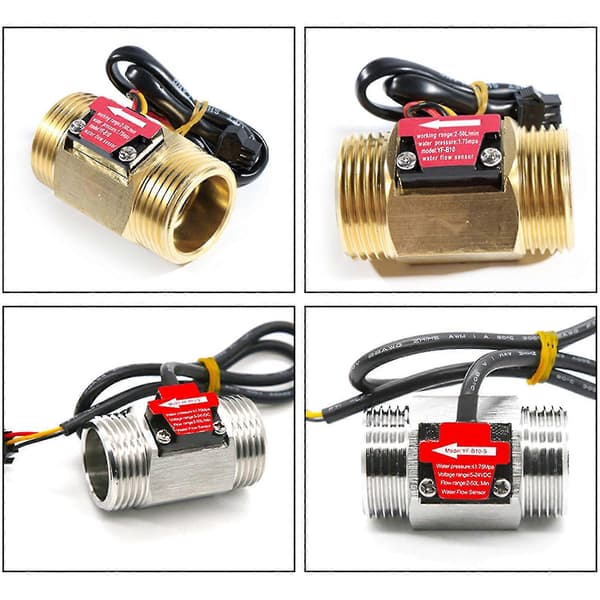 1-tommers S Flow S Sensor Flow Meter 3.524v