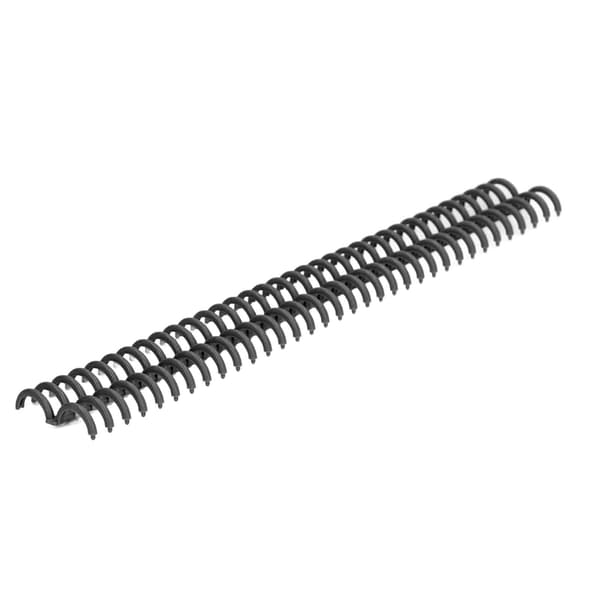 10 Pcs Binding Coils 34 Holes Polypropylene Durable Binding Spines for Office Supplies Black