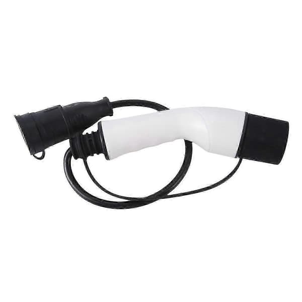 EV-kontakt 16A Type 2 Hannplugg til Schuko-kontakt EV-ladeadapter for EV-ladestasjon Elbil, EU-plugg