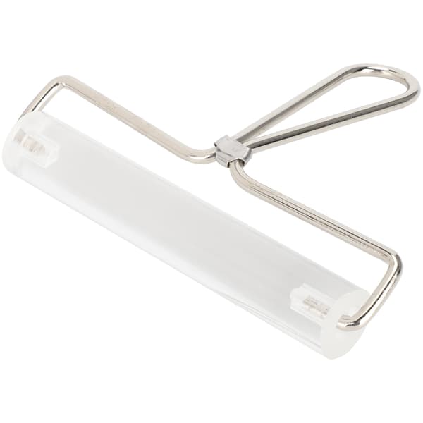 Clay Roller with Wooden Handle, DIY Acrylic Ceramic Press Tool for Pottery, Large Size