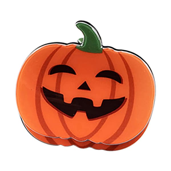 Halloween Hårklipp Akryl Gresskar Grab Clip