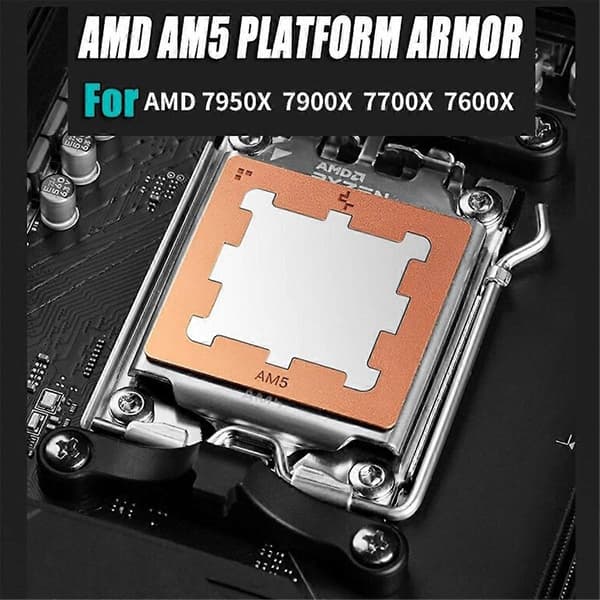 Termisk Pasta Beskyttelse AM5 CPU Køler Armor til 7950X 7900X 7700X 7600X Chips Køleplade Dækning