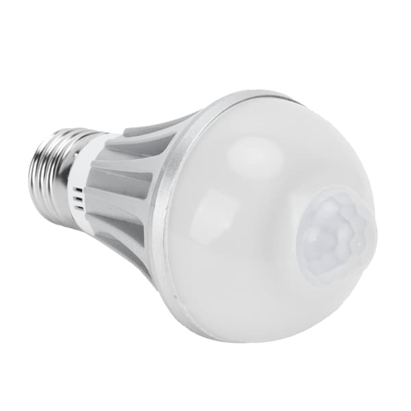 LED-sensorlampe 7W E27 Menneskekroppssensorlampe for korridor 85-265V Varmhvitt lys
