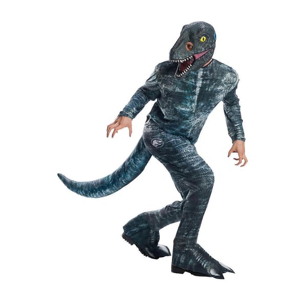 Jurassic World Unisex Vuxen Velociraptor Kostym