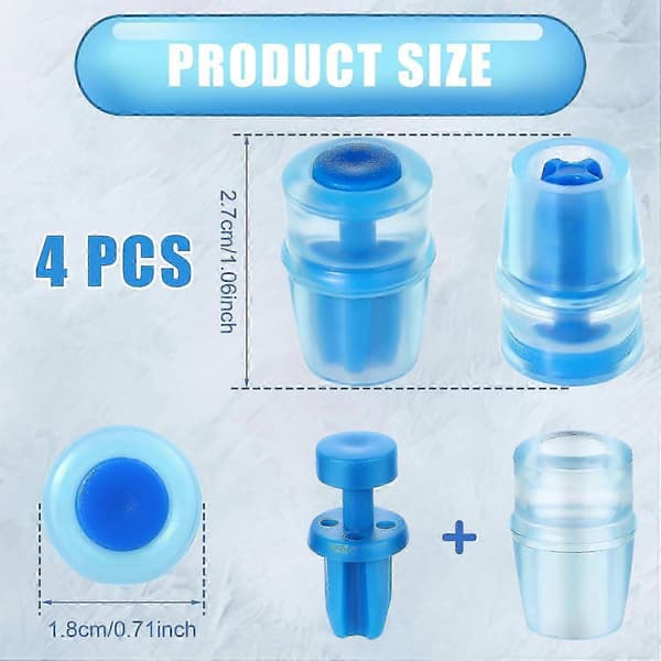 4 stk. Bite Hydration Pack Bite Valve Erstatning, Silikon BPA-fri Bite Valve