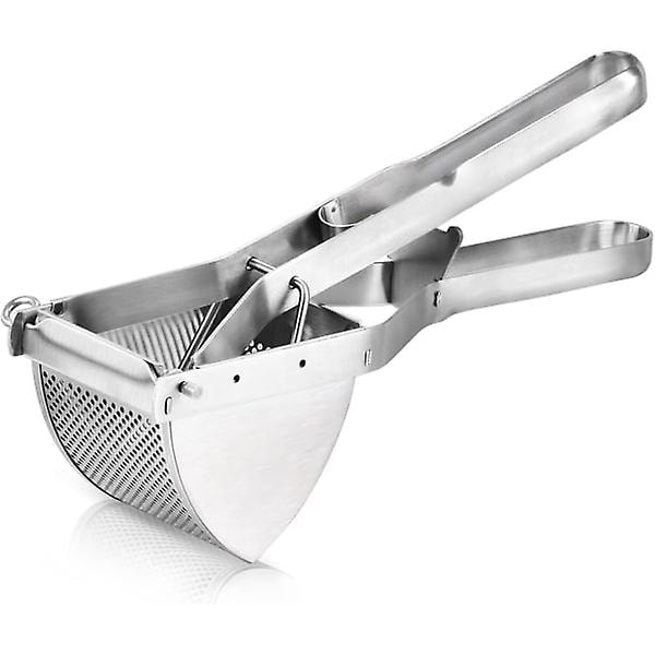 Potato press, potato pusher in stainless steel