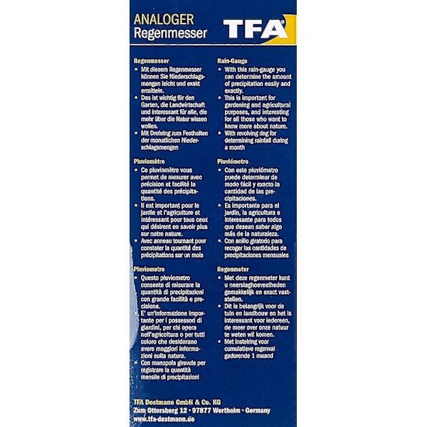 Tfa 47.1001 Regnmåler-qq