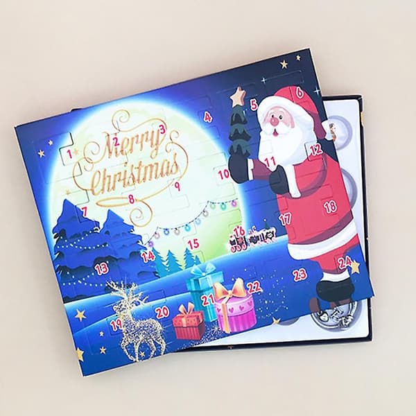 24-dagars Adventskalender Julklockor Överrasknings Blind Box Set Kreativ Presentask