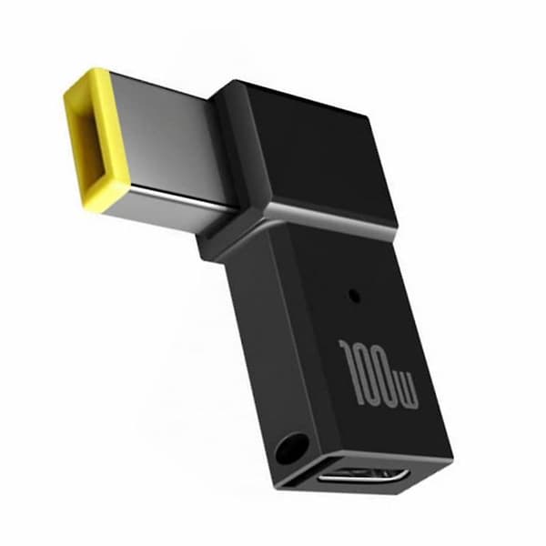 100W USB Type C Hunn til Kvadratisk PD-Plugg Konverter USB-C Rask Lading for Bærbar DC Strømforsyning