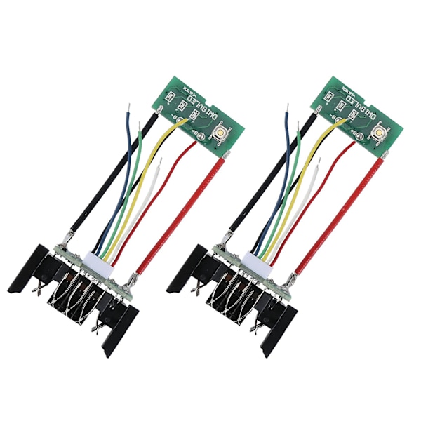 2PCS DCB200 Li-Ion Batteri PCB Laddningsskydd Kretskort för Dewalt 18V 20V DCB201 DCB203 DCB204