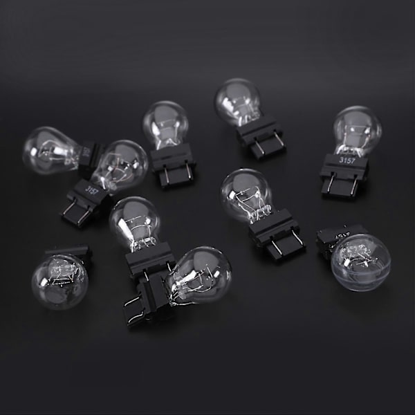 10x 3157 Ljusstarka Glödlampor Baklykta Broms Back S8 Signallampa Blinkers - YuJia