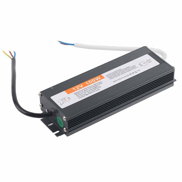 100W Ultratynn Vanntett Strømforsyning Transformatoradapter LED-driver AC110‑250DC12V