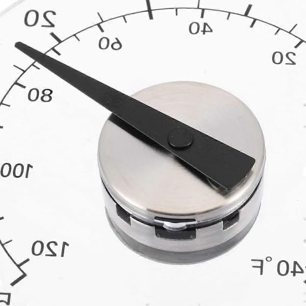 Utendørs termometer for vindusrute, utendørs termometer Fahrenheit/Celsius, batterifritt, transparent urskive