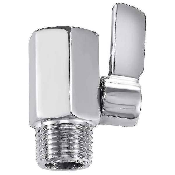 Afspærringsventil til brusehoved, 304 rustfrit stål Mini kugleventil Npt gevind (1/2 tomme han X 1/2 tomme Th