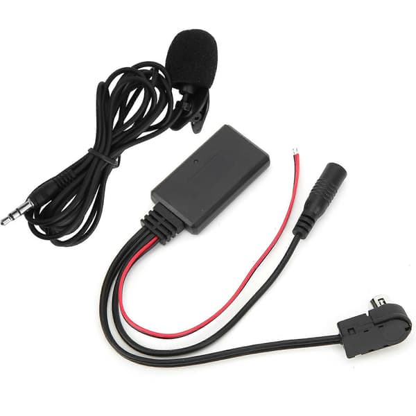 Bluetooth 5.0 AUX-kabeladapter med mikrofon handsfree passande för Alpine CDA-9857 CDA-9886 CDA-117