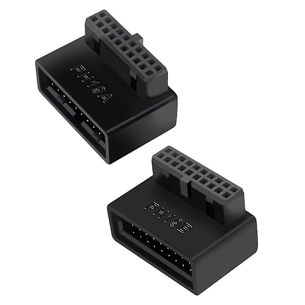 PH19B USB 3.0 Intern Header USB3.0 19/20P Stikkontakt 90 Graders Adapter Konverter Til Computer Bundkort