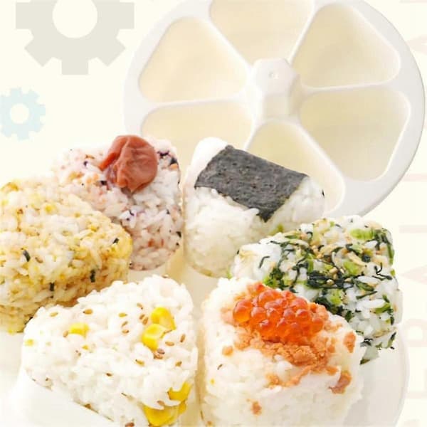Onigiri Maker, Risballform, Kan Lage 6 Risballer Samtidig, Risballmaskin, Rask, Hygienisk